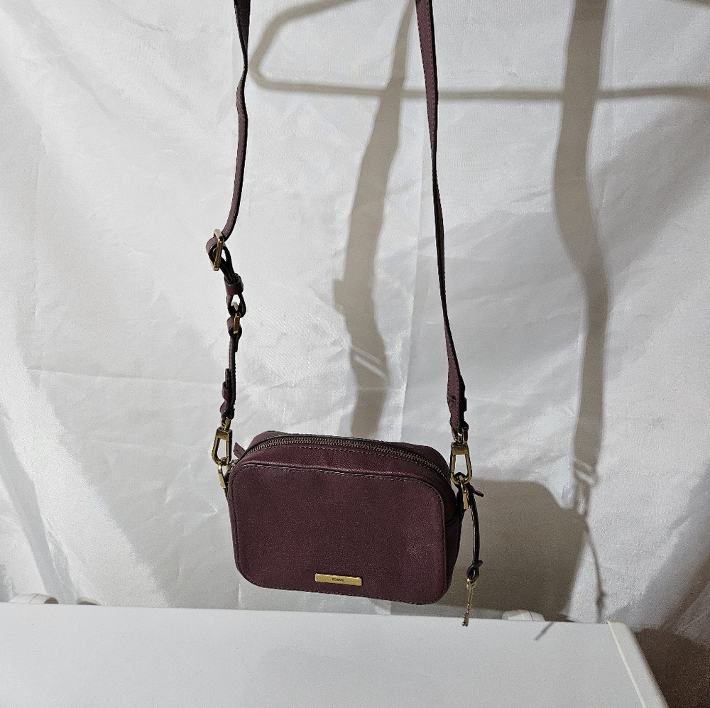 Fossill Crossbody Burgundy Purse Bag
